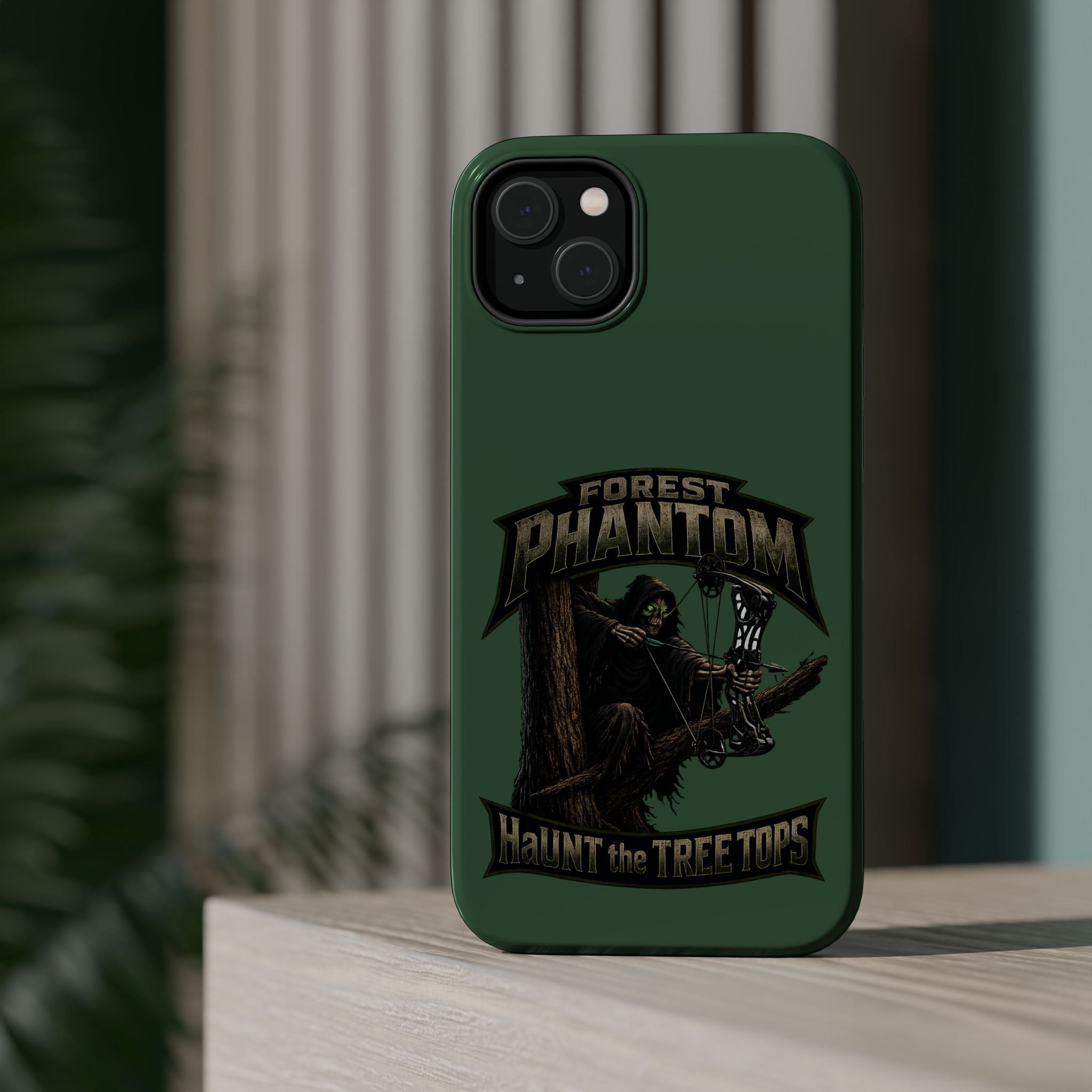 Forest Phantom Magnetic Impact Phone Case — 'Haunt the Tree Tops' Protective Cover