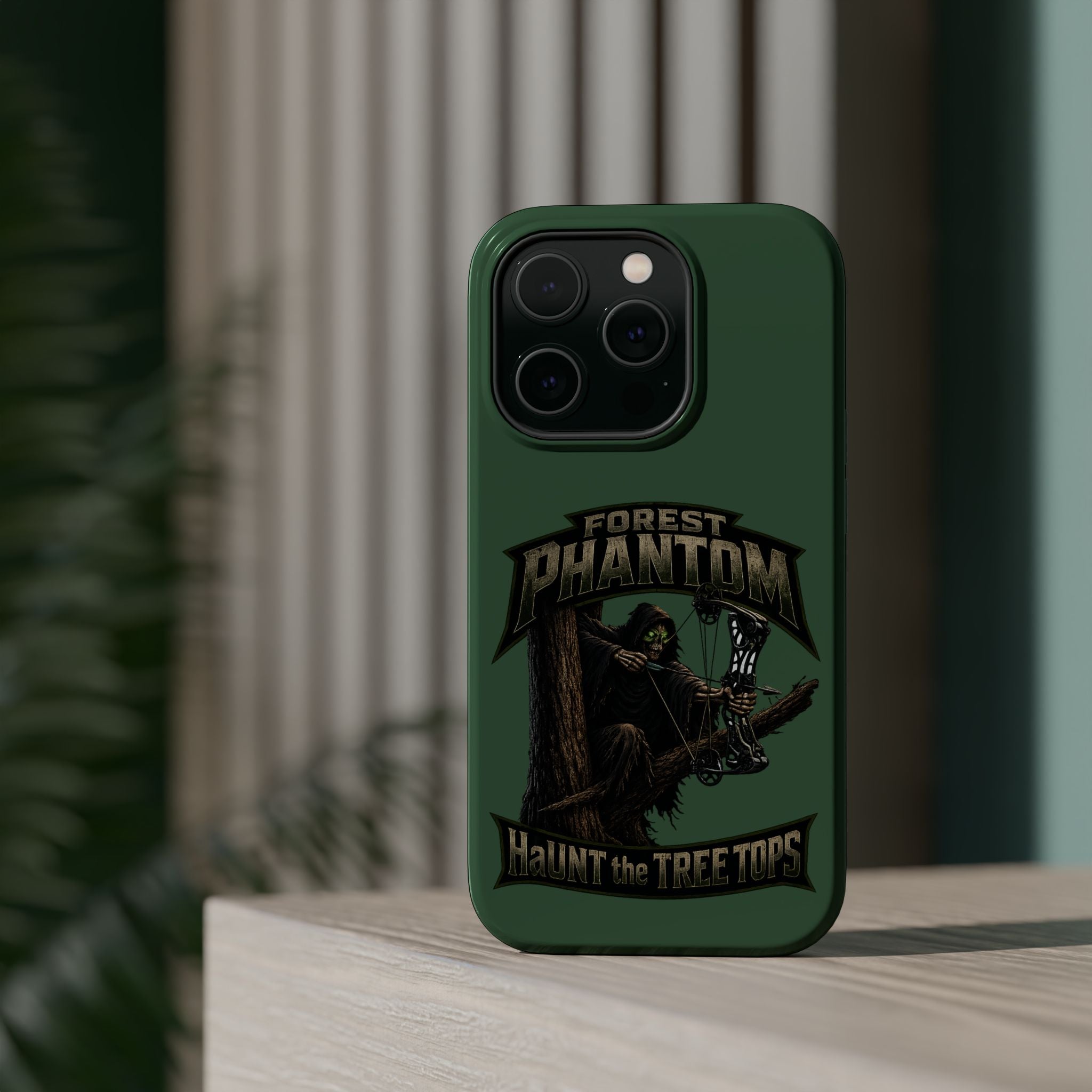 Forest Phantom Magnetic Impact Phone Case — 'Haunt the Tree Tops' Protective Cover