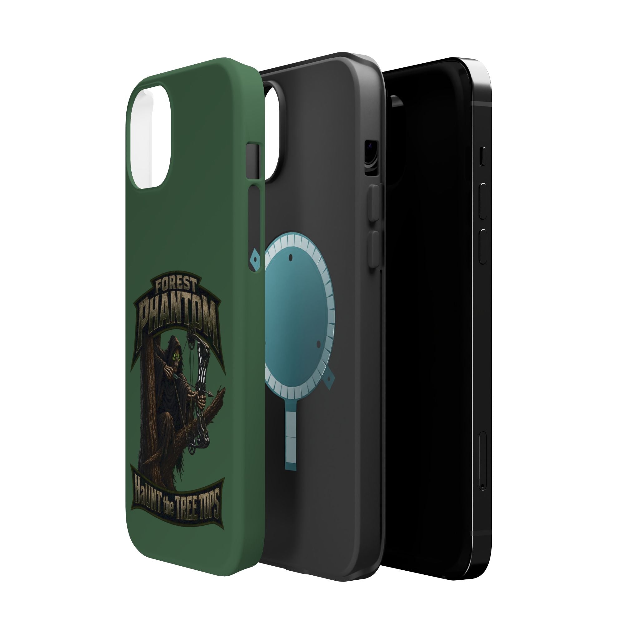 Forest Phantom Magnetic Impact Phone Case — 'Haunt the Tree Tops' Protective Cover
