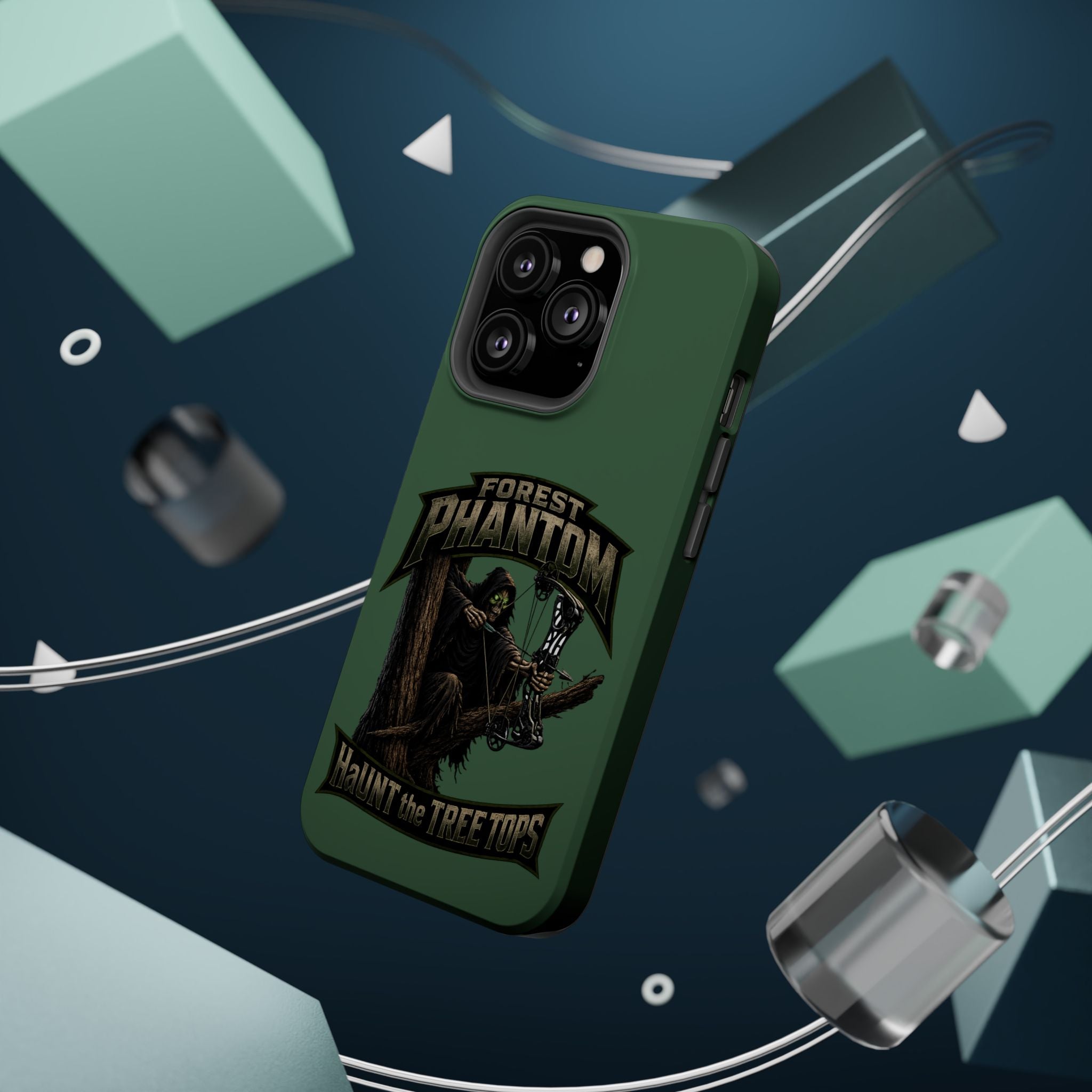 Forest Phantom Magnetic Impact Phone Case — 'Haunt the Tree Tops' Protective Cover