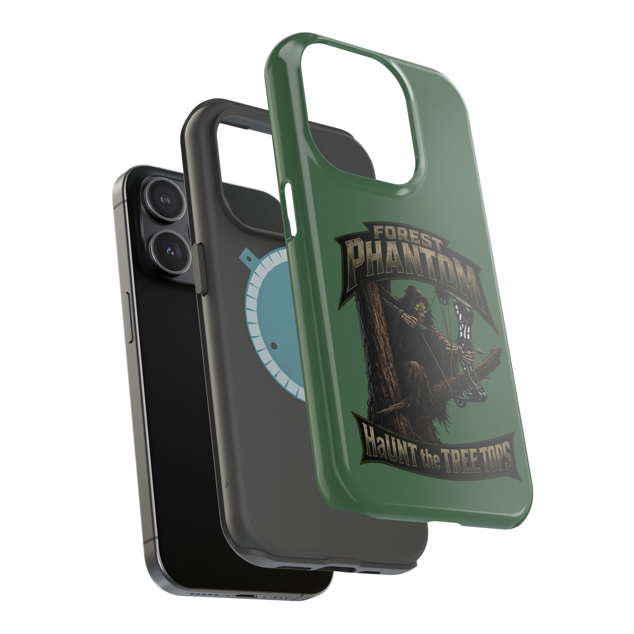 Forest Phantom Magnetic Impact Phone Case — 'Haunt the Tree Tops' Protective Cover