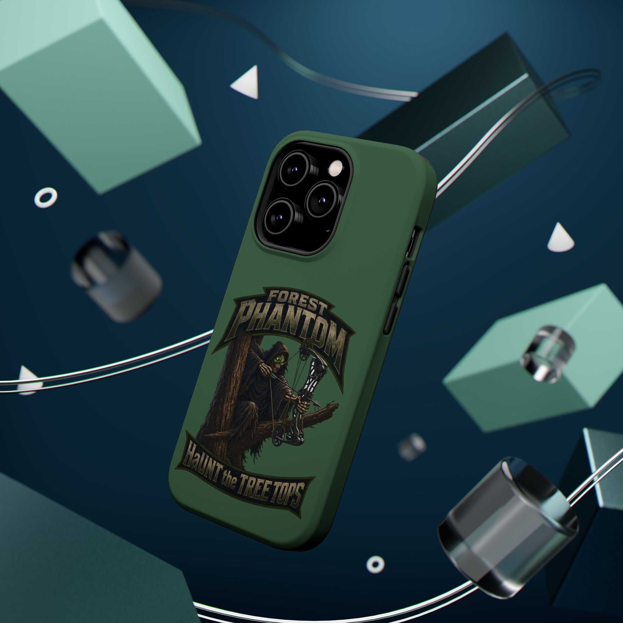 Forest Phantom Magnetic Impact Phone Case — 'Haunt the Tree Tops' Protective Cover