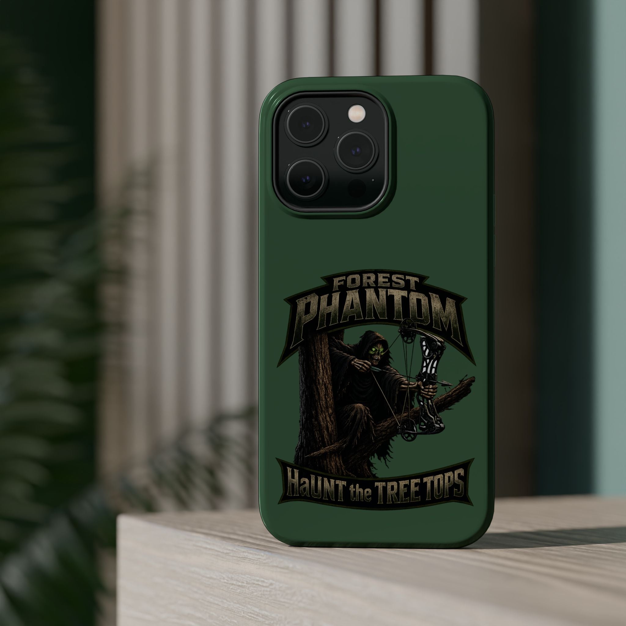 Forest Phantom Magnetic Impact Phone Case — 'Haunt the Tree Tops' Protective Cover